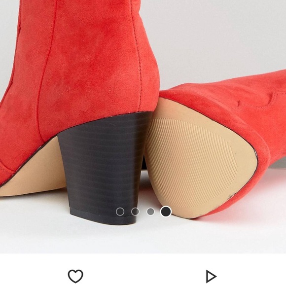 London Rebel Kitten Heel Boot - Picture 3 of 5